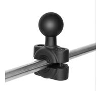 Strg 1'' Ball Handlebar Rail Mount Base, Handlebar Mount for Round Rails 0.32'' to 0.55'' in Diameter, Compatible with RAM Mounts B Size 1 inch Ball Double Socket Arm & Bike Motorcycle Phone Holder