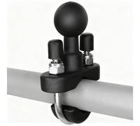 Strg - 1 inch ball handlebar mounting base, handlebar mount for 0.5 to 1.26 inch diameter round rails, compatible with RAM B size mounts, 1 inch ball