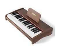 STRICH 37 Keys Kids Piano Keyboard, Mini Digital Piano for Kids, Volume Adjustable, Music Book, Wood Piano for 3+ Girls and Boys, Walnut Color, SEK-37