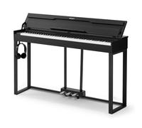STRICH 88 Keys Digital Piano, Hammer-Action Fully Weighted Keyboard, Cover Designed Electric Piano Keyboard with Furniture Stand, Headphones, Three Pedal, Classic Black, SDP-500