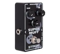 STRICH Distortion Guitar Pedal, Morpher Distortion, Super Muff Analog, Tight, True Bypass, Classic Crunch 80s Metal for Electric Guitar, Black