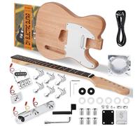 STRICH DIY Electric Guitar Kit, TL Style Mahogany Body & Maple Neck Guitar with SS Pickups, Easy to Assemble Kit with All Parts Included - Build Your Own Electric Guitar STL-D10