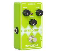 STRICH DYNACOMP Compressor Guitar Pedal, Essential Pure Analog Effect Pedal, True Bypass, 3 Knobs Control for Electric Guitar, Green