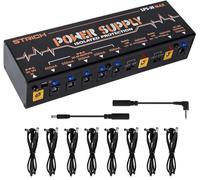 STRICH Guitar Pedal High Power Supply, Pedalboard Power Supply with 8 Totally Independent DC 9V/12V/18V Outputs(200mA/300mA/1000mA) for Power-hungry Effect Pedal, SPS-30 MAX