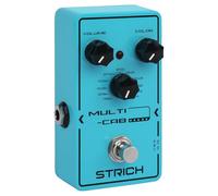 STRICH MULTI-CAB 11 Modes Digital Cabinet Simulation Guitar Pedal, Compact Mini Unit, True Bypass, 3 Control Knobs, Volume, Tone, Cabinet Simulation, 9V DC, Baby Blue