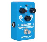 STRICH PARADISE Digital Reverb Guitar Pedal, True Bypass, Reverb Guitar Effect Pedal with 3 Modes for Electric Guitar, Blue