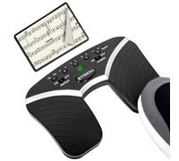 STRICH SPT-20 Page Turner Pedal for iPad, Rechargeable Wireless Footswitch Turning Pedal for Piano, Tablets, Smartphones, Music Page Turner Pedal with USB-type C Charge, 5 Modes, Black