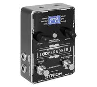 STRICH Stereo Looper Guitar Pedal with Built-in Drum Machine, 100 Diverse Drum Patterns, 160 Minutes Recording Time, USB for Audio Import/Export, Software Editing for Electric Guitar, Black