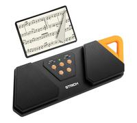 STRICH Wireless Page Turner Pedal for Musical Instruments, Anti-Slip Rubber Portable Foot Pedal, Silent Rechargeable Music Page Turner for iPad, Tablets, Phone, Super-long Endurance, SPT-10X