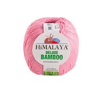Strickfein Himalaya Deluxe Bamboo Wool Knitting Yarn 60% Bamboo 40% Cotton 100 g 124-07 Pink