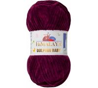 Strickfein Himalaya Dolphin Baby Wool Yarn, Cotton Knitting Wool for Knitting, Crochet (80339 Berry Dark)
