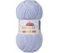 Strickfein Himalaya Dolphin Baby Wool Yarn, Cotton Knitting Wool for Knitting, Crochet (80344 Grey Blue)