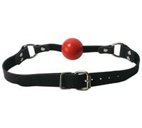Strict Leather Silicone Ball Gags, Red