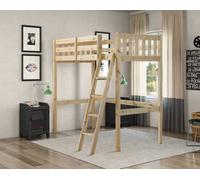 Strictly Beds And Bunks Goodwood Heavy Duty Pine High Sleeper Bunk Bed, 4Ft 6 Double