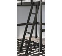 Strictly Beds and Bunks Ltd Pine Bunkbed Ladder - Replacement Bunk Bed Slanted Ladder Solid Pine, Natural, White, Black or Grey (Black)