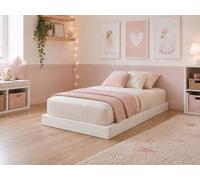 Strictly Beds and Bunks Nova 3Ft Single White Montessori Solid Pine Low Floor Bed