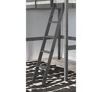Strictly Beds and Bunks Pine Bunkbed Ladder - Replacement Bunk Bed Slanted Ladder Solid Pine, Natural, White, Black or Grey (Grey)