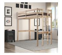 STRICTLY BEDS&BUNKS Memphis High Sleeper Loft Bunk Bed, 3ft Single