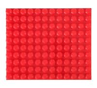 Strictly Briks Beginner Briks Baseplate 12.5" x 15" Compatible with Mega Bloks First Builder Blocks | 10X12 Large Pegs for Toddlers | Single Tight Fit Stackable Base Plate | Red