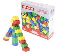 Strictly Briks Best Blocks Big Blocks Set - Classic Colours, 108 Pieces - Large Building Blocks for Ages 3 and Up, Compatible with All Major Brands
