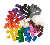 Strictly Briks Big Bricks Set - 108 Pieces - 12 Rainbow Colors - LEGO DUPLO-Compatible Building Blocks Ages 3 and Up | Large Pegs Compatible with DUPLO Blocks | Compataible with LEGO DUPLO Baseplates