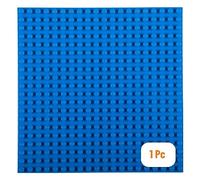 Strictly Briks Premium Blue Stackable Base Plate - 16.25" x 13.75" Baseplate - Compatible with All Major Large Size Brands- Large Pegs Only