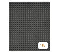 Strictly Briks Premium Gray Stackable Base Plate - 16.25" x 13.75" Baseplate - Compatible with All Major Large Size Brands - Large Pegs Only