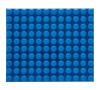 Strictly Briks Toy Building Block, Beginner Baseplates with Large Pegs for Toddlers, Compatible with Mega Bloks First Builder Blocks, Blue, 32 x 38 cm
