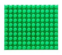 Strictly Briks Toy Building Block, Beginner Baseplates with Large Pegs for Toddlers, Compatible with Mega Bloks First Builder Blocks, Green, 32 x 38 cm