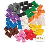 Strictly Briks Toy Building Block - Big Briks Set-Large Building Blocks for Kid, 12 Rainbow Colors, 84 Pc