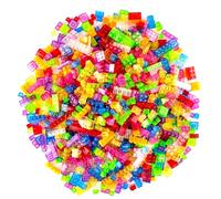 Strictly Briks Toy Building Block, Classic Bricks Building Starter Kit for Kids, Compatible with LEGO Blocks, Compatible with LEGO Base Plates, Clear Colors, 672 Pieces