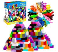 Strictly Briks Toy Large Building Blocks For Kids and Toddlers, Big Bricks Set For Ages 3 and Up, Compatible with LEGO Blocks, Compatible with LEGO Base Plates, Rainbow Colors, 204 Pieces
