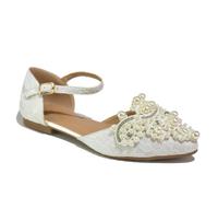 Strictly Destiny Womens Slip On Dress Shoes | Slip On Shoes | White | UK Size 7