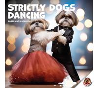Strictly Dogs Dancing Calendar 2026 From The Funny Animals Calendar Collection. Large Square Wall, 16 Month, Strictly Come Dancing Meets Funny Dog