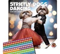 Strictly Dogs Dancing Calendar 2026 From The Funny Animals Collection. Large Square Wall Calendar With Organisational Stickers, 16 Month, Strictly Come Dancing Meets Funny Dog Calendar