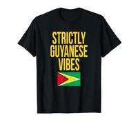 Strictly Guyanese Vibes Guyana Flag Carnival Value Graphic T-Shirt, Men, Black, XL