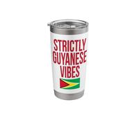Strictly Guyanese Vibes Guyana Flag jouvert Stainless Steel Insulated Tumbler