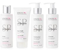 Strictly Professional Facial Care Kit Sensitive Skin - Complete Skincare Set for Delicate Skin - Cleanser, Toner, Mask & Moisturiser
