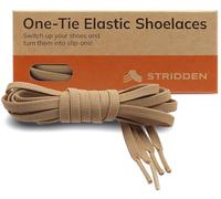 STRIDDEN 1 Pair One-Tie Elastic Flat Shoelaces for Sneakers Boots, Eco-Positive Stretch Lace Turns Shoes Into Slip-Ons/No-Tie, 72 Incense Khaki, 47 in
