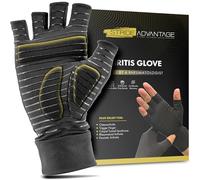 Stride Advantage Hand pain gloves, Padded Copper Compression | Fingerless Glove Trigger Finger Rheumatoid Psoriatic Arthiritis Carpal Tunnel Hand Pain Relief Hand | Sport gloves, Gym Gloves, Black, S