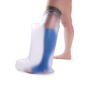 StrideOn Extra Wide Waterproof Leg Cast or Bandage Cover. Non-Slip and Reuseable for big Casts, Bandages and Larger Legs Ideal for Showering or Bathing.