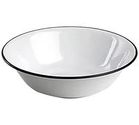 Strider Blue Rim Enamel Bowl 16cm | Rustic, Alloy Steel, 500ml, Ideal for Casual Dining & Camping