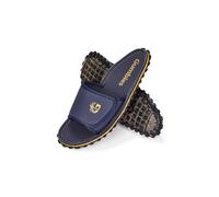 Gumbies Strider Unisex Slides, with Supersoft Cotton Adjustable Strap, Cotton Footbed & Recycled Rubber Sole - Comfort Guaranteed - Navy - EU42