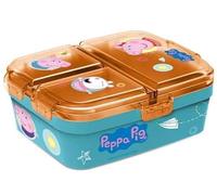 STRIDERS Multi Compartment Rectangular Sandwich Box for Kids - Peppa Pig Kindness Counts Lunch Box | Leak-Resistant, BPA-Free School Tiffin for Girls & Boys XL