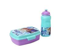STRIDERS STOR 2PCS BTS Frozen Ice Magic Lunch Box & 420ml Water Bottle Set for Kids | Insulated School Lunch Kit | Leakproof & BPA Free | Gift Box Packaging | Ideal for School, Travel & Picnics