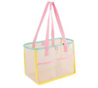 Striegro Mesh Bag, Mesh Beach Bag, Quick-dry Net Tote With Large Capacity For Sand Toys & Pool Essentials - Green.