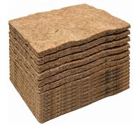 Striegro Microgreens Growing Trays, 10pcs Microgreens Growing Mat, Natural Jute Sprout Kit, Eco-friendly Seed Pads, 9.84x9.84inch..