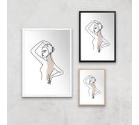 Strike A Pose Giclee Art Print - A3 - Wooden Frame