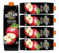 Strike Apple Drink Juice fruit juice 1000 Mililiter x 5 Pieces