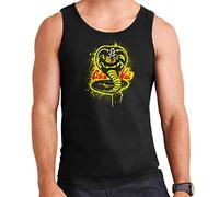 Strike First Cobra Kai Snake Logo Men's Vest Black